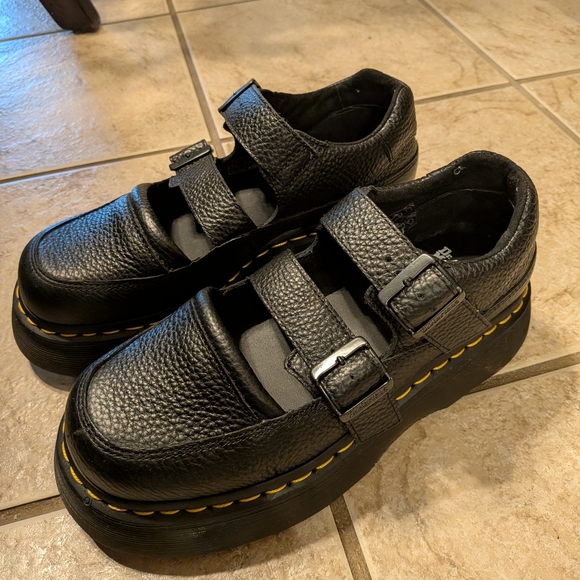 Dr. Martens Shoes - Dr. Martens Black Buzz Mary Jane Size 7